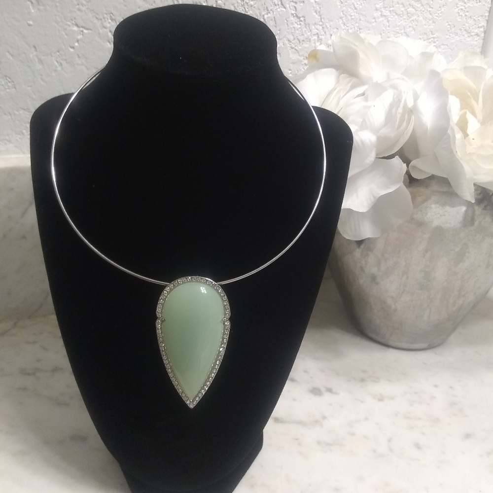 Turquoise emblem necklace